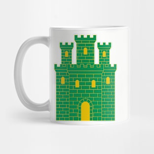 Green heraldic castle Mug